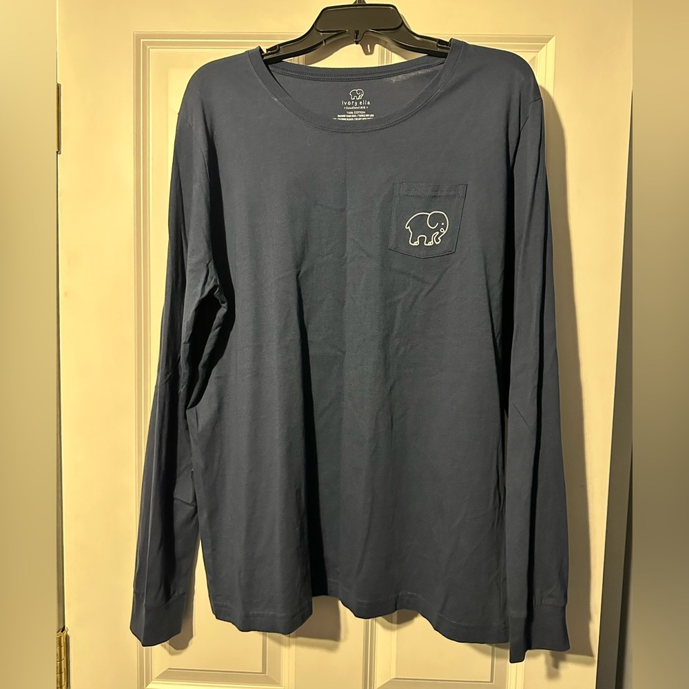 Ivory Ella Blue Long Sleeve Shirt